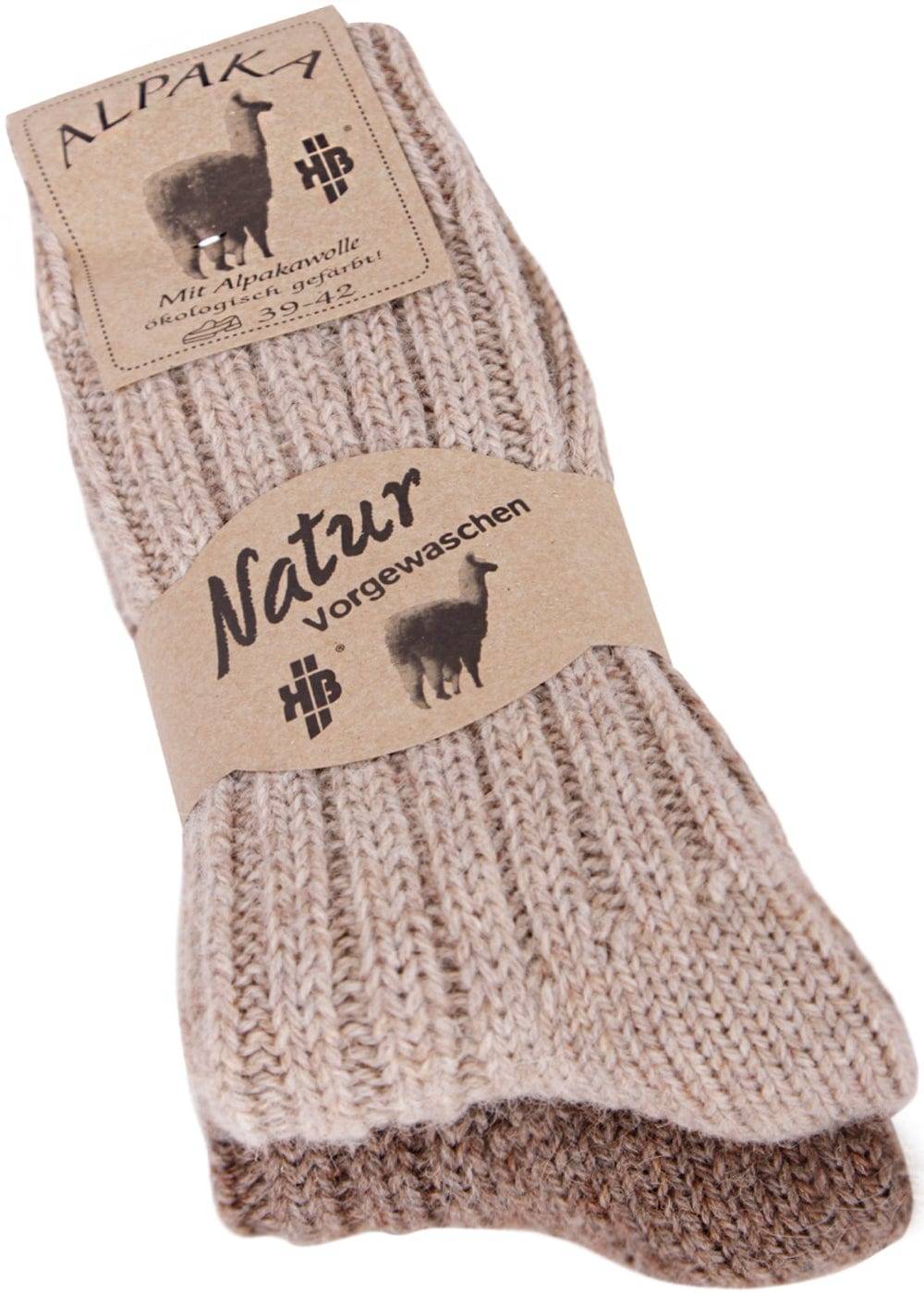 ﻿KB Socken Alpakasocken dick gestrickt - 2 Paar Vatertagsangebot
