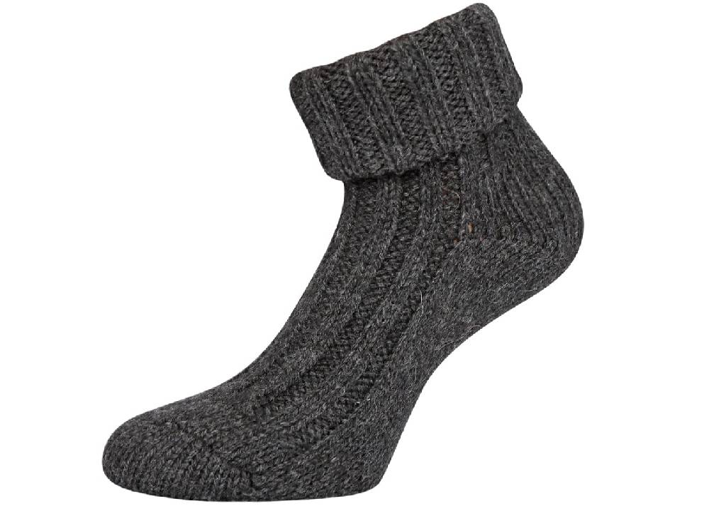KB Socken Alpakasocken mit Umschlag dickgestrickt - 2 Paar Tiefpreis