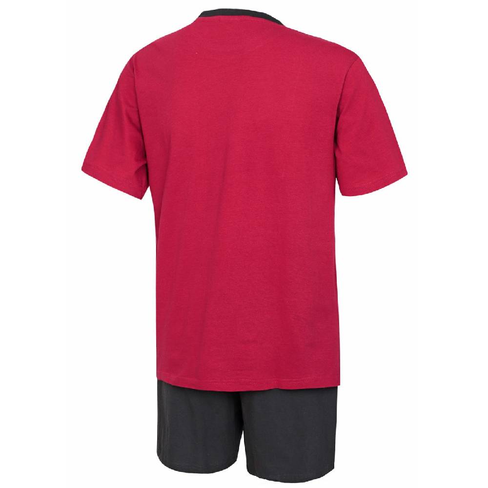 KB Socken Herren Schlafanzug kurz in rot - 100% Baumwolle Muttertagsangebot