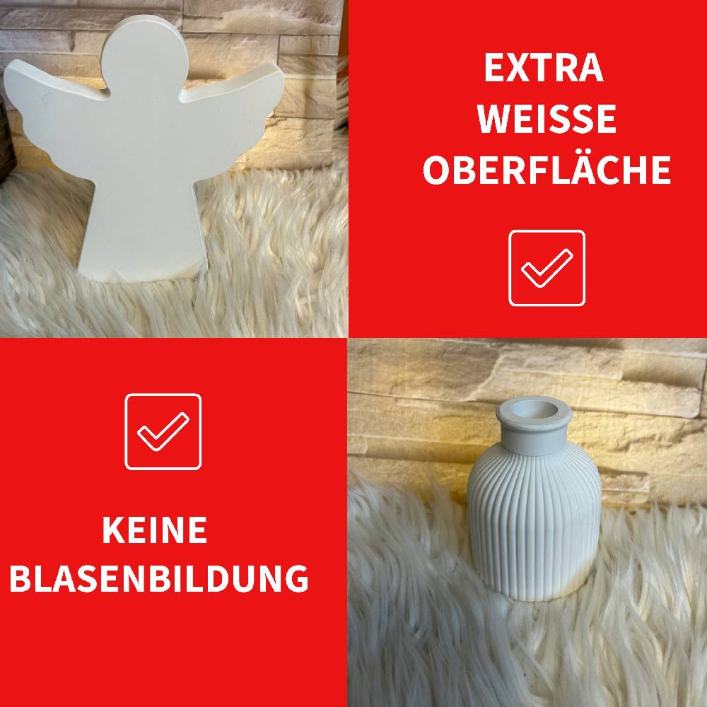 KB Socken KERAflott Reliefgießpulver weiß 5 kg Sack Heißer Verkauf