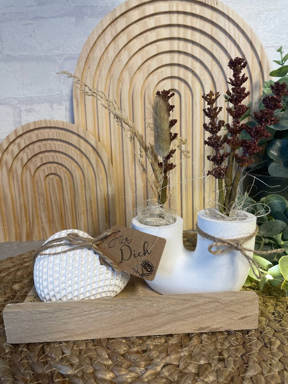 KB Socken Deko Herz mit Vase Handmade Meist gekauft