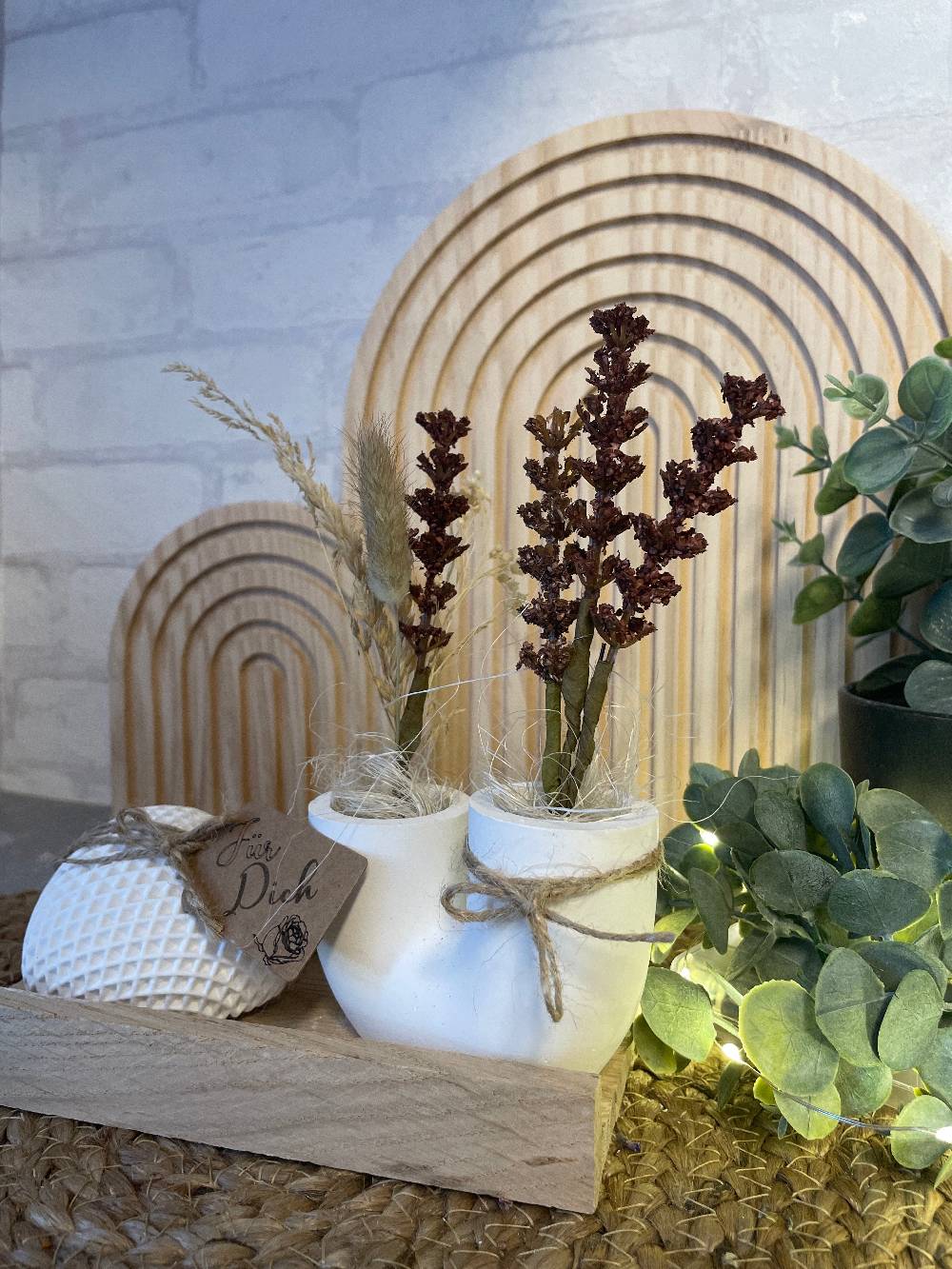 KB Socken Deko Herz mit Vase Handmade Meist gekauft
