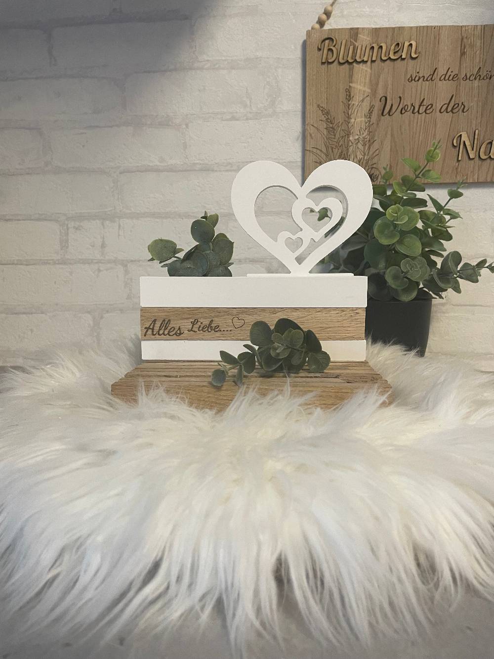 KB Socken Keraflott Einschieber mit Klötzchen – Variante, Sockelleiste für Einschieber , Wohndeko, Deko Aesthetic, Geschenke, Häuserloop, Herz, Haus Sonderangebot