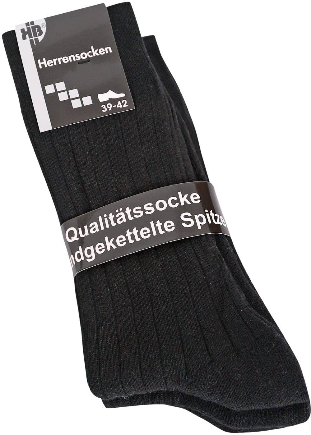 KB Socken Arbeitssocken mit Frotteesohle Schwarz - 10 Paar Fabrikladen