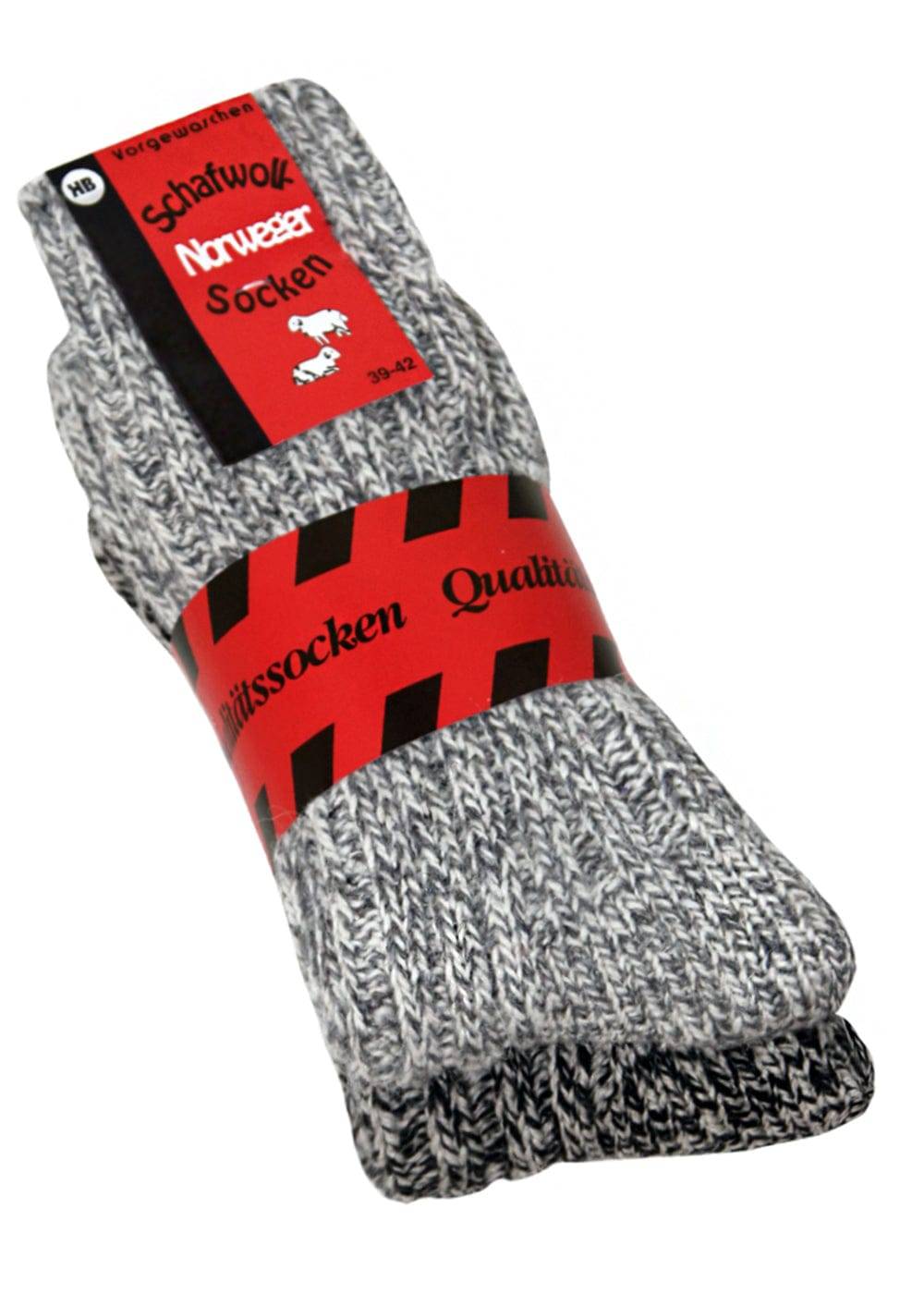 KB Socken Norwegersocken Grau - 2 Paar zollfrei