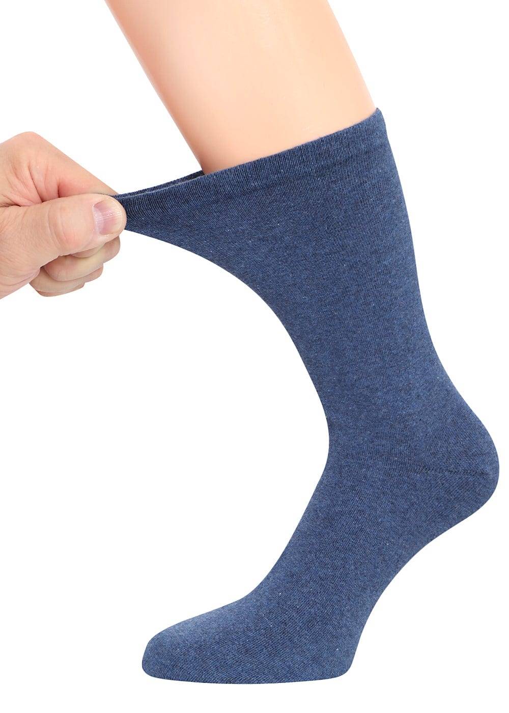 KB Socken Diabetikersocken extra weit dehnbar - Damen Herren - blau 6 Paar Limitierter Zeitrabatt