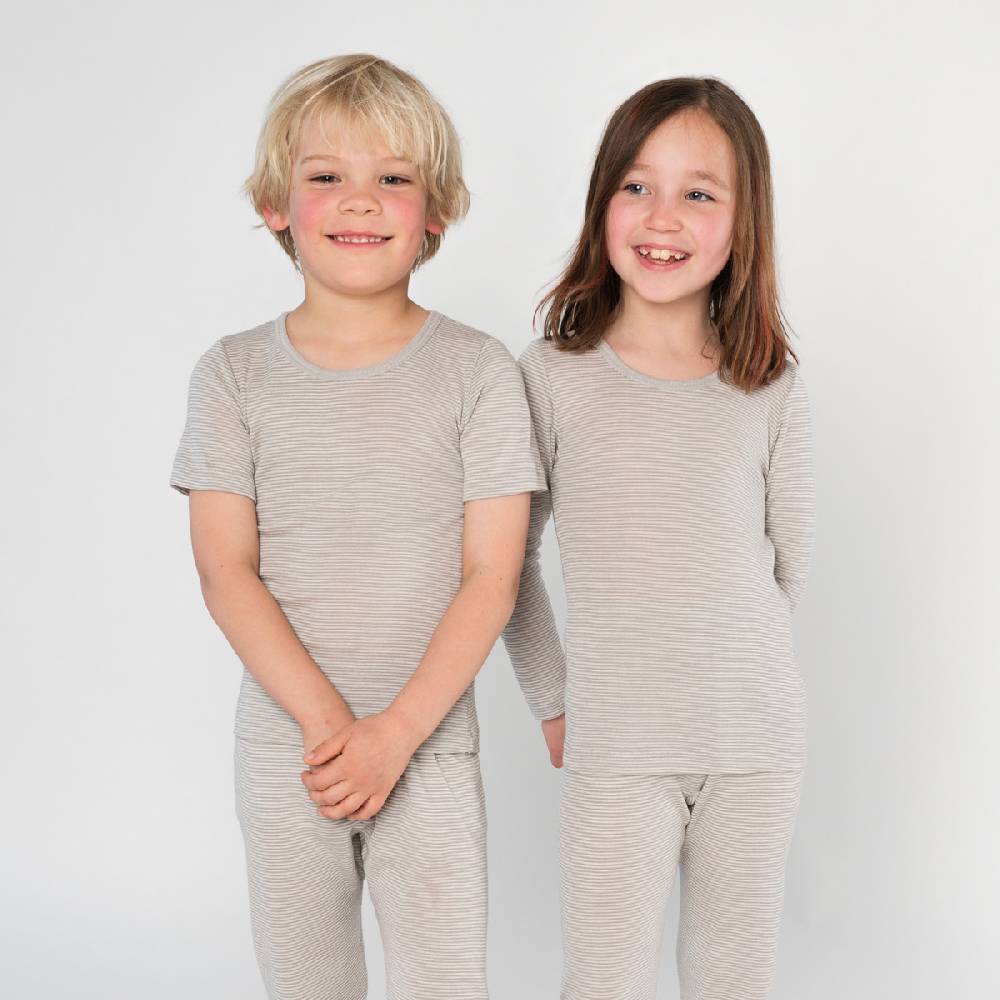 LIVING CRAFTS - Langarm-Shirt - Grey/Natural Striped Große Rabatte