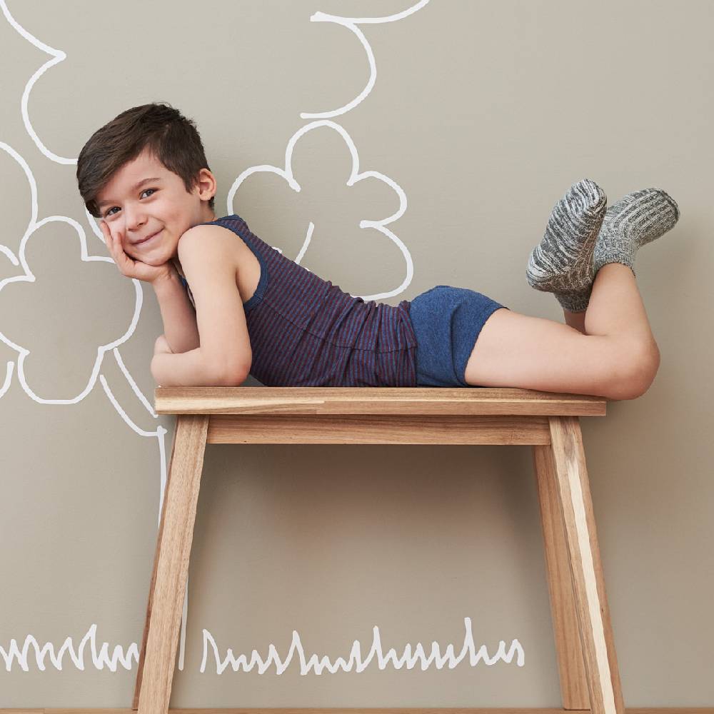 LIVING CRAFTS - Kinder-Norwegersöckchen - Olive Mouliné Bis zu 60% Rabatt