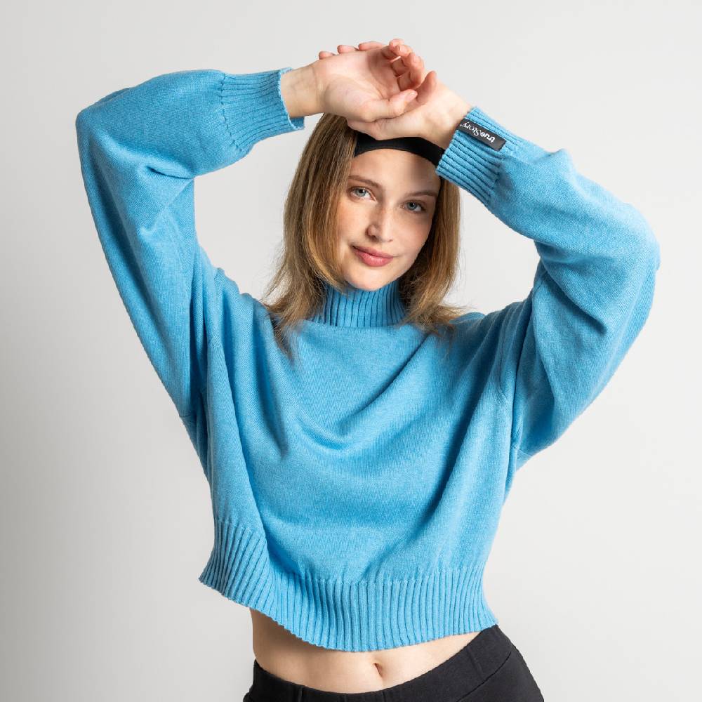 LIVING CRAFTS EUGENIE - Oversized Pullover - Cool Blue Black Friday Preise
