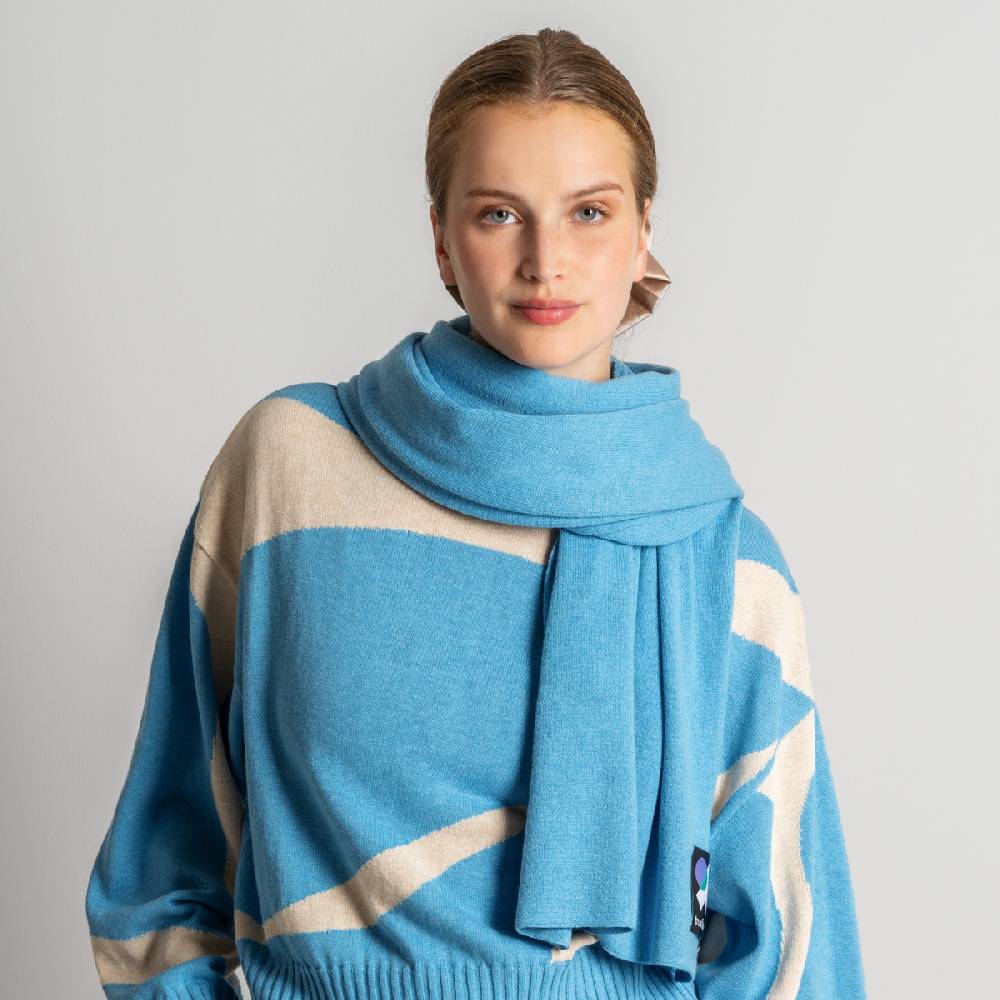 LIVING CRAFTS ELLIS - Schal - Cool Blue 50% Rabatt für begrenzte Zeit