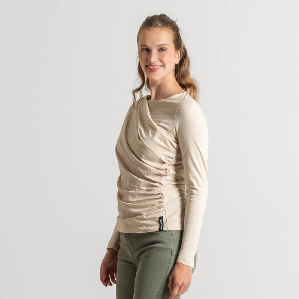 LIVING CRAFTS ELIN - Langarm Shirt - Sand Auslauf