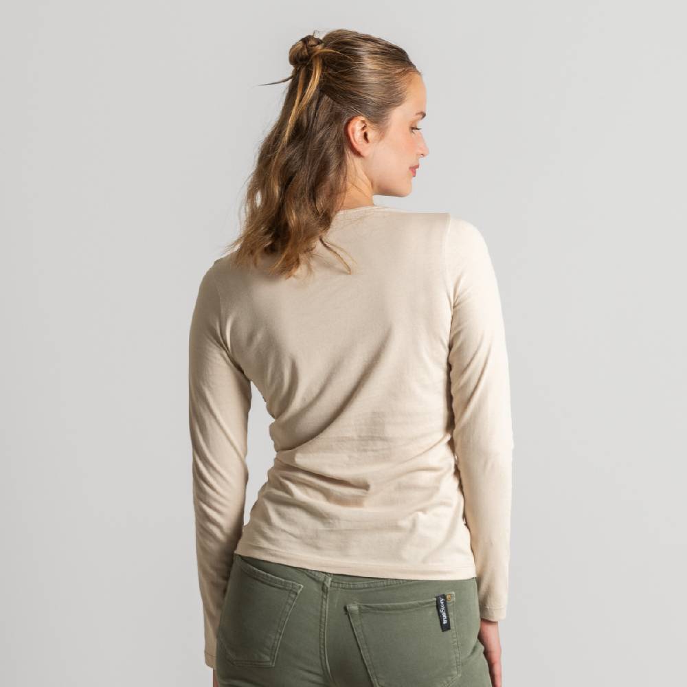 LIVING CRAFTS ELIN - Langarm Shirt - Sand Auslauf