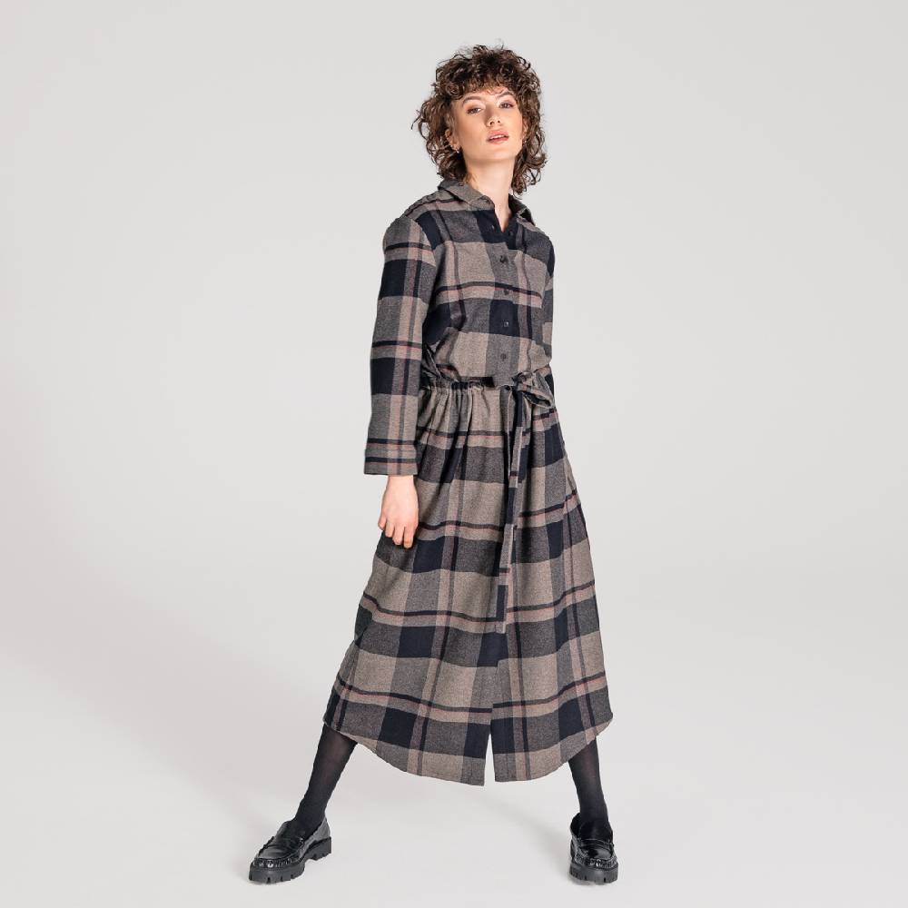 LIVING CRAFTS CHARU - Kleid - Black Check Hotsell