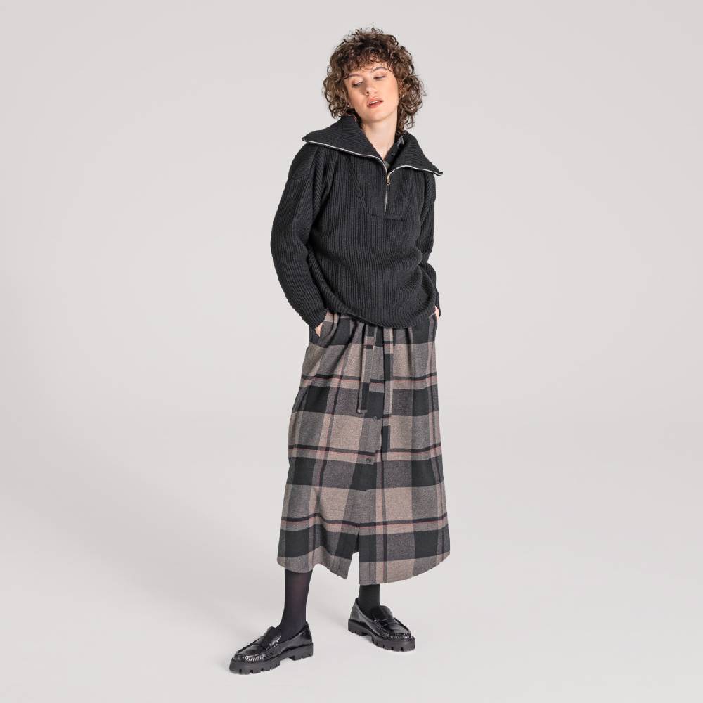 LIVING CRAFTS CHARU - Kleid - Black Check Hotsell