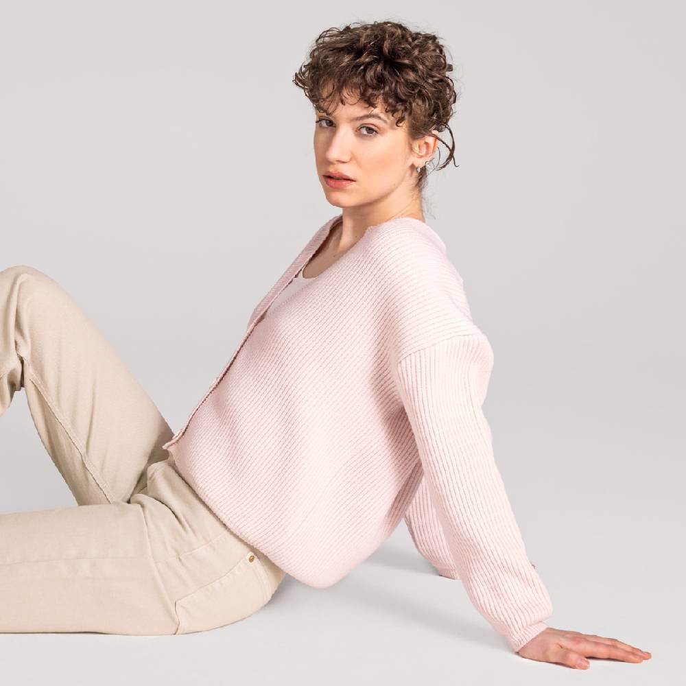 LIVING CRAFTS ALFREY - Strickjacke boxy - Nude Rabatt