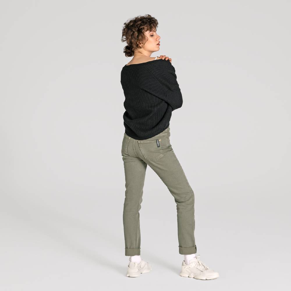 LIVING CRAFTS AVALYN - Color Denim - Khaki Großer Ausverkauf