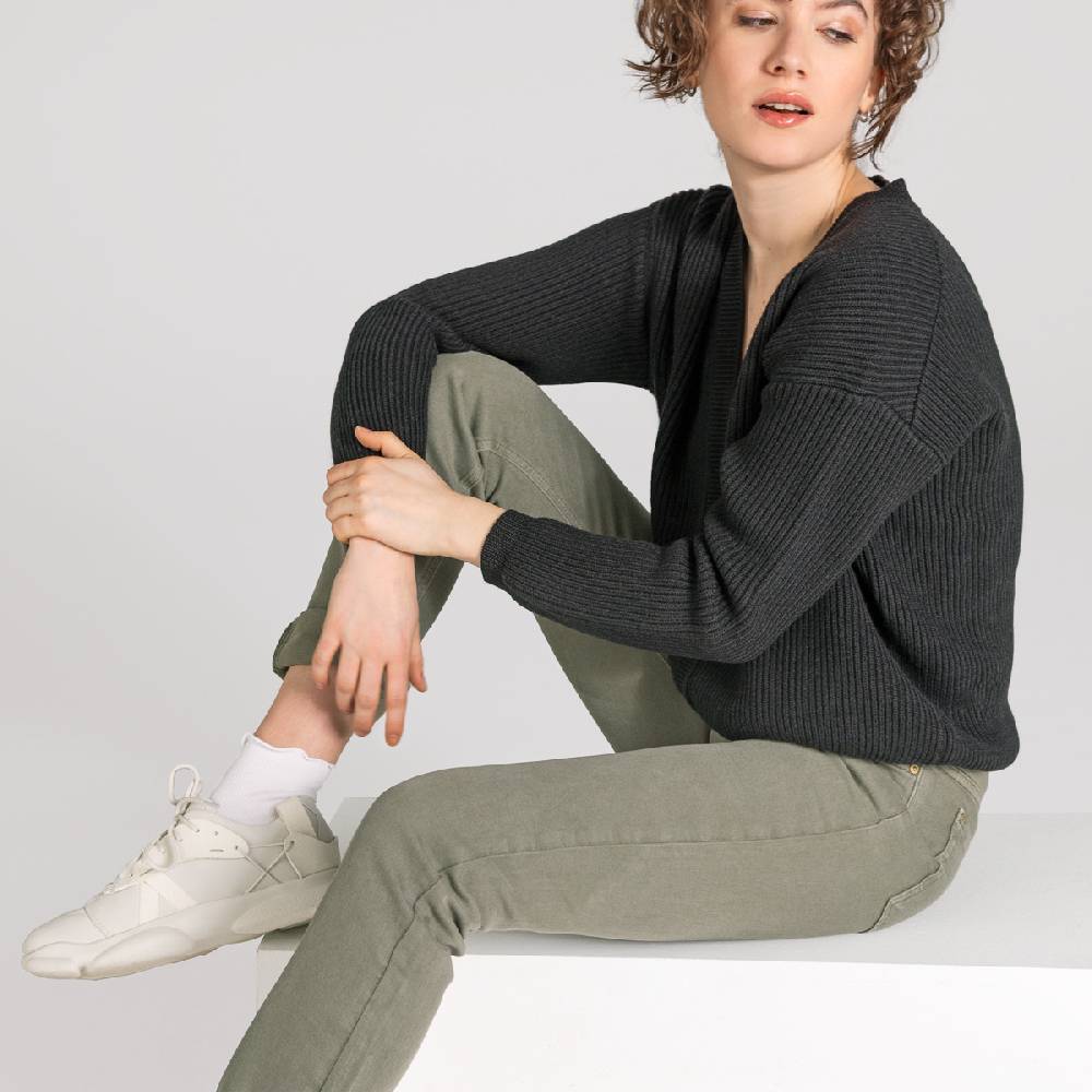 LIVING CRAFTS AVALYN - Color Denim - Khaki Großer Ausverkauf