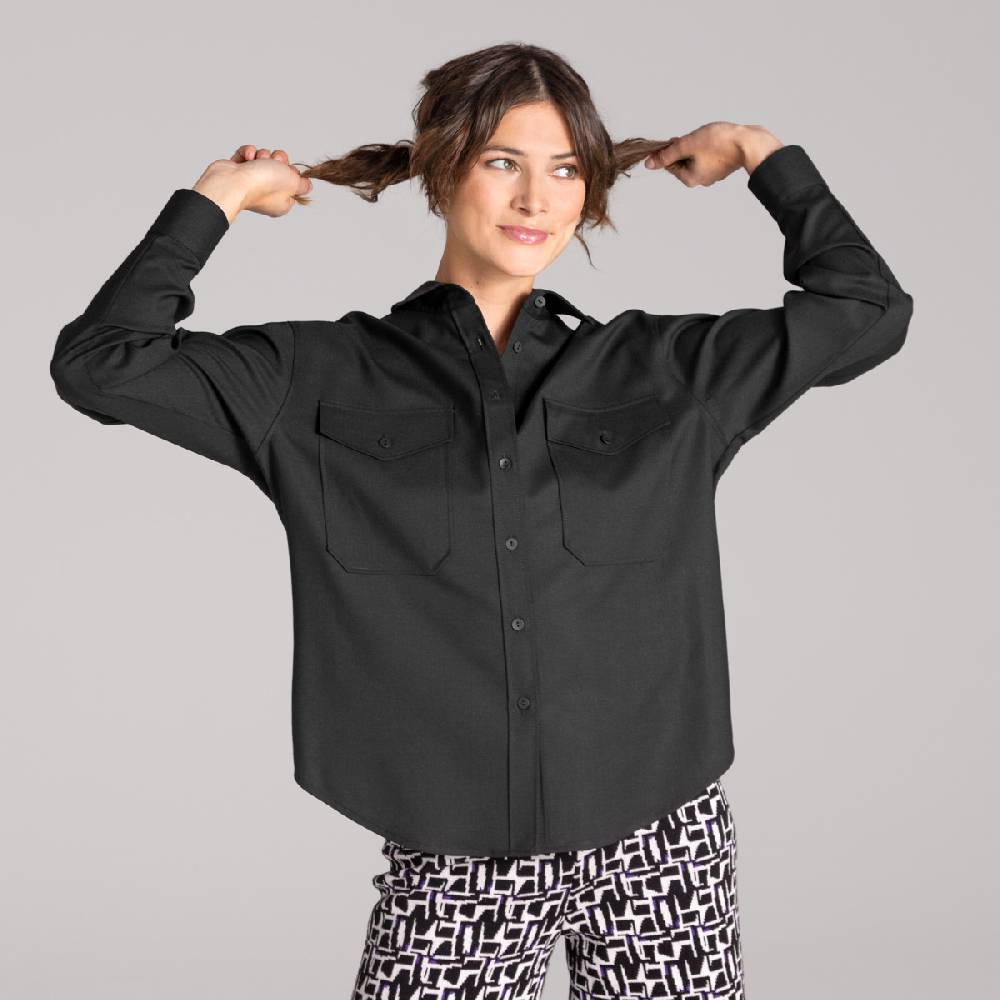 LIVING CRAFTS ALIX - Utility Shirt - Black Online Shopping
