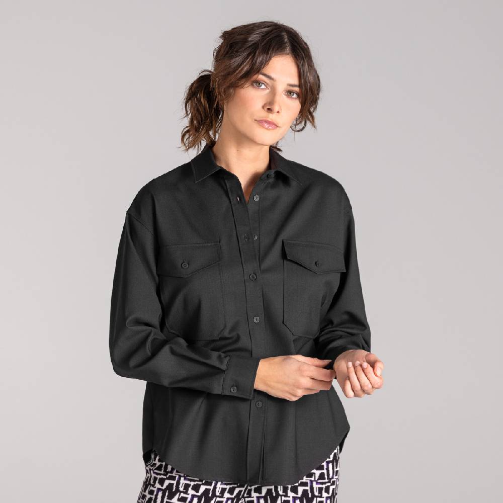 LIVING CRAFTS ALIX - Utility Shirt - Black Online Shopping