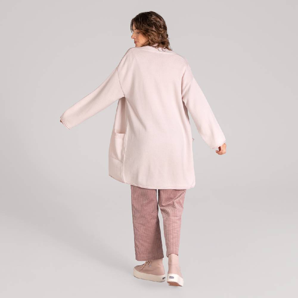 LIVING CRAFTS ANIEK - Strickjacke lang - Nude Saisonschlussverkauf