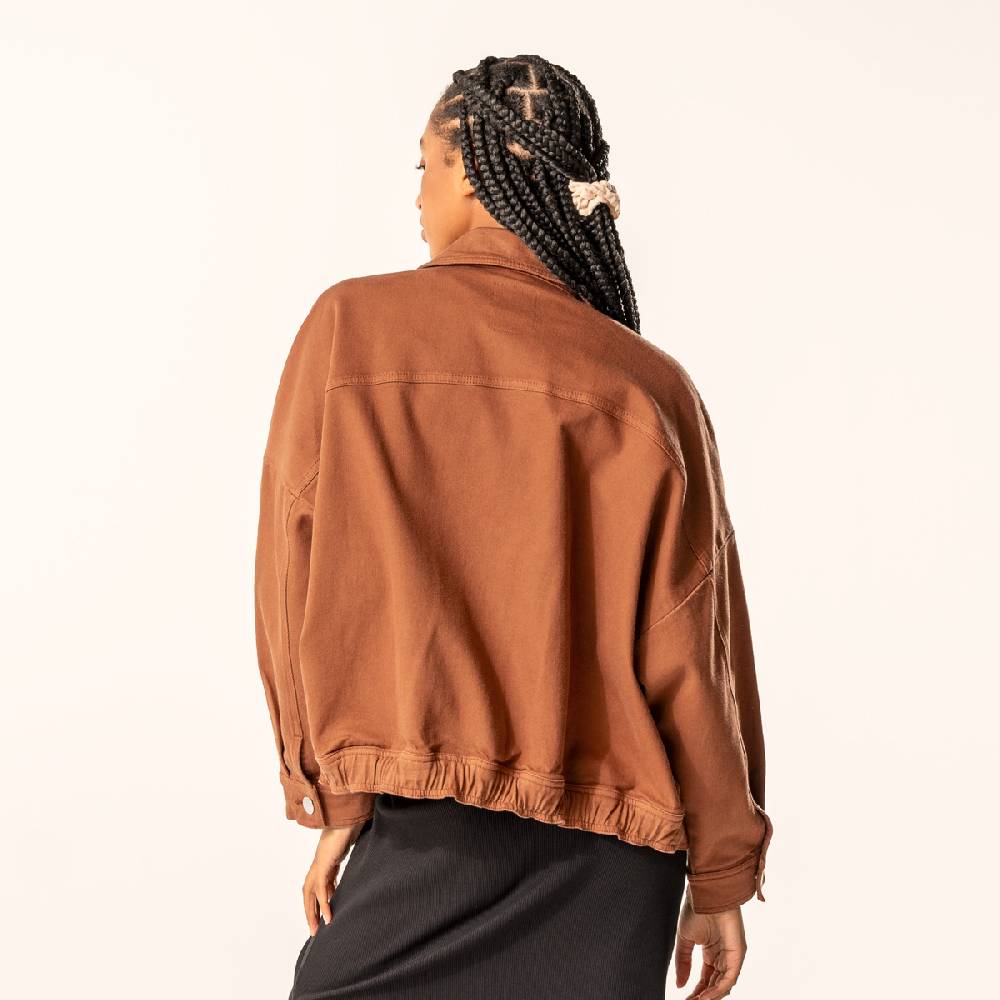 LIVING CRAFTS DAFNE - Jeansjacke - Brown Neuheiten