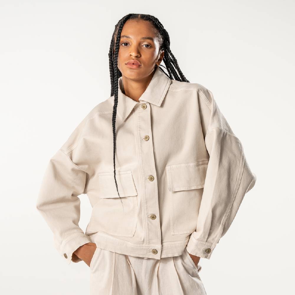 LIVING CRAFTS DAFNE - Jeansjacke - Sand Bestseller