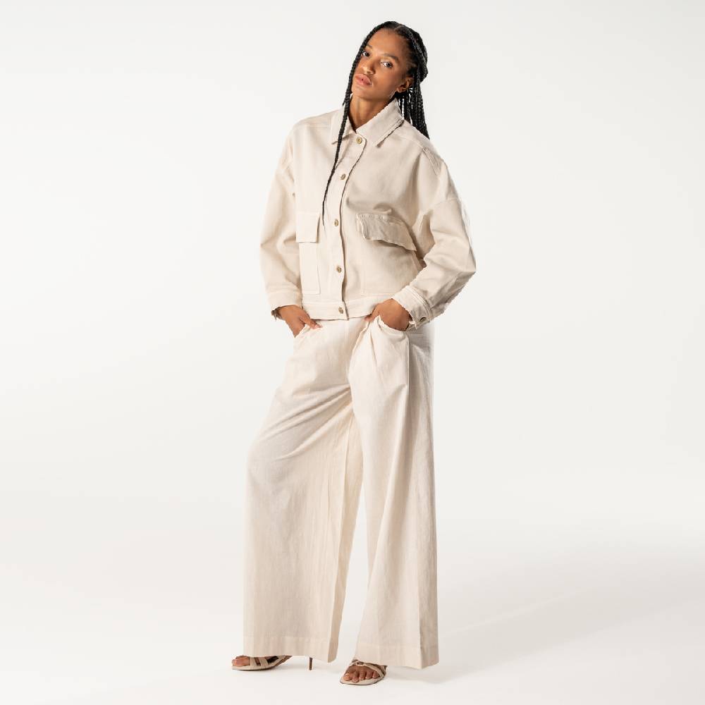 LIVING CRAFTS DAFNE - Jeansjacke - Sand Bestseller