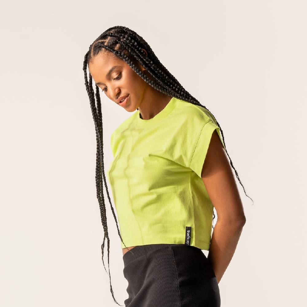 LIVING CRAFTS DANBI - Boxy T-Shirt - Pear Kostenlose Rückgabe