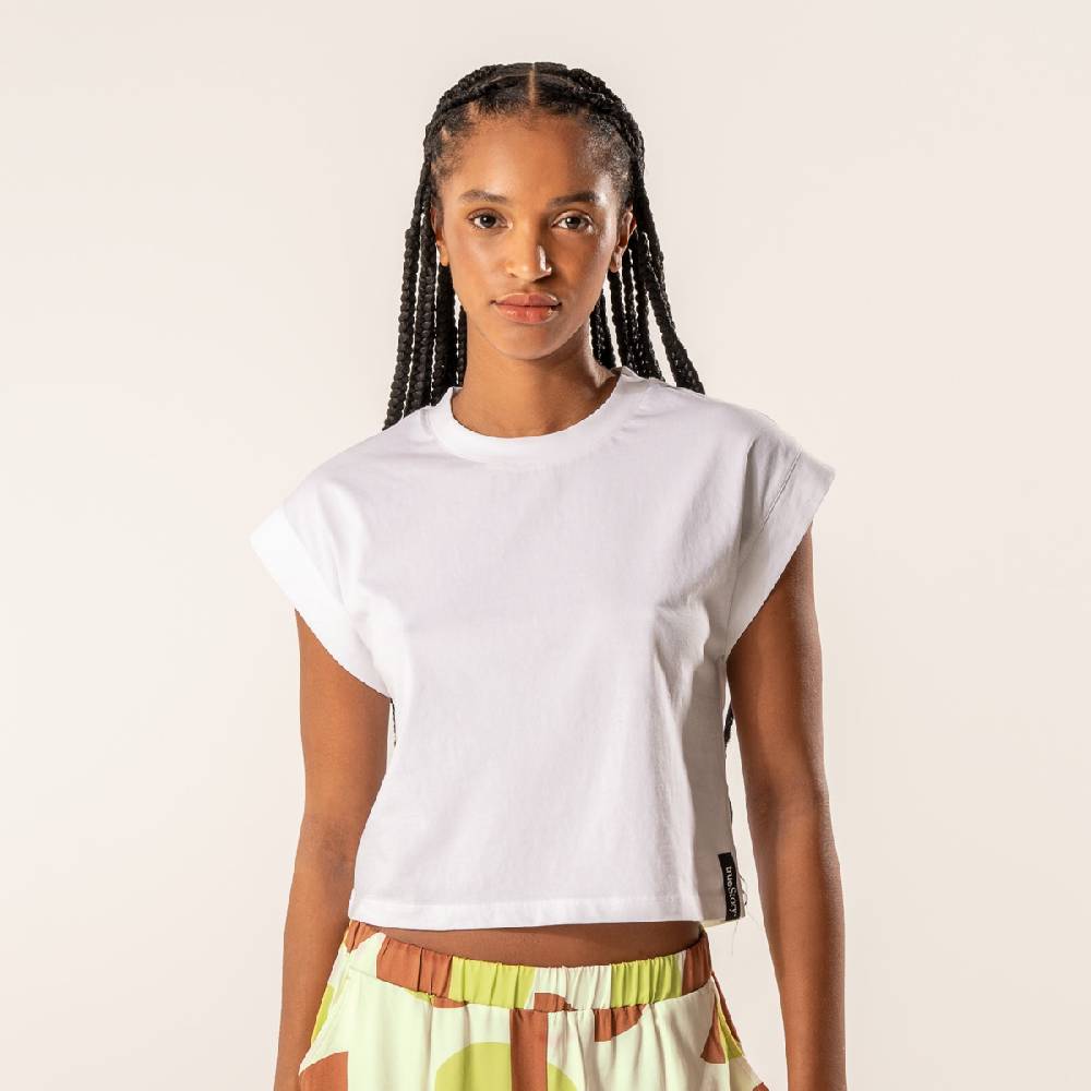 LIVING CRAFTS DANBI - Boxy T-Shirt - White Begrenzte Freigabe