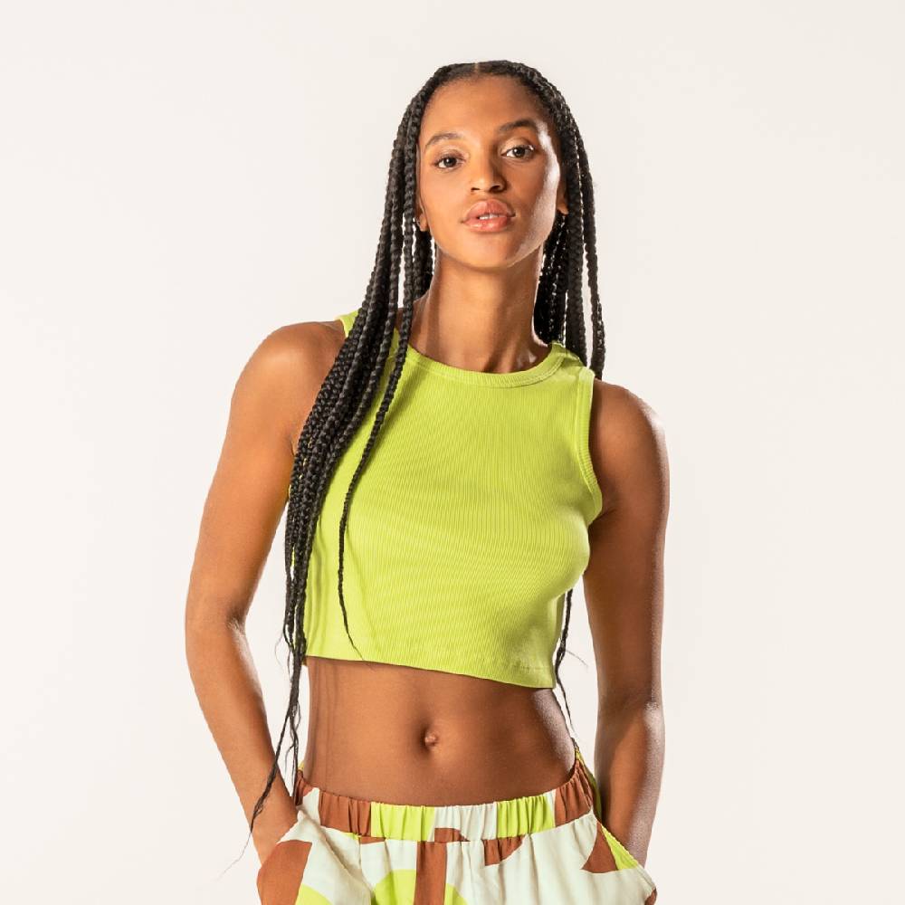 LIVING CRAFTS DEMI - Ripp-Crop-Top - Pear JETZT KAUFEN