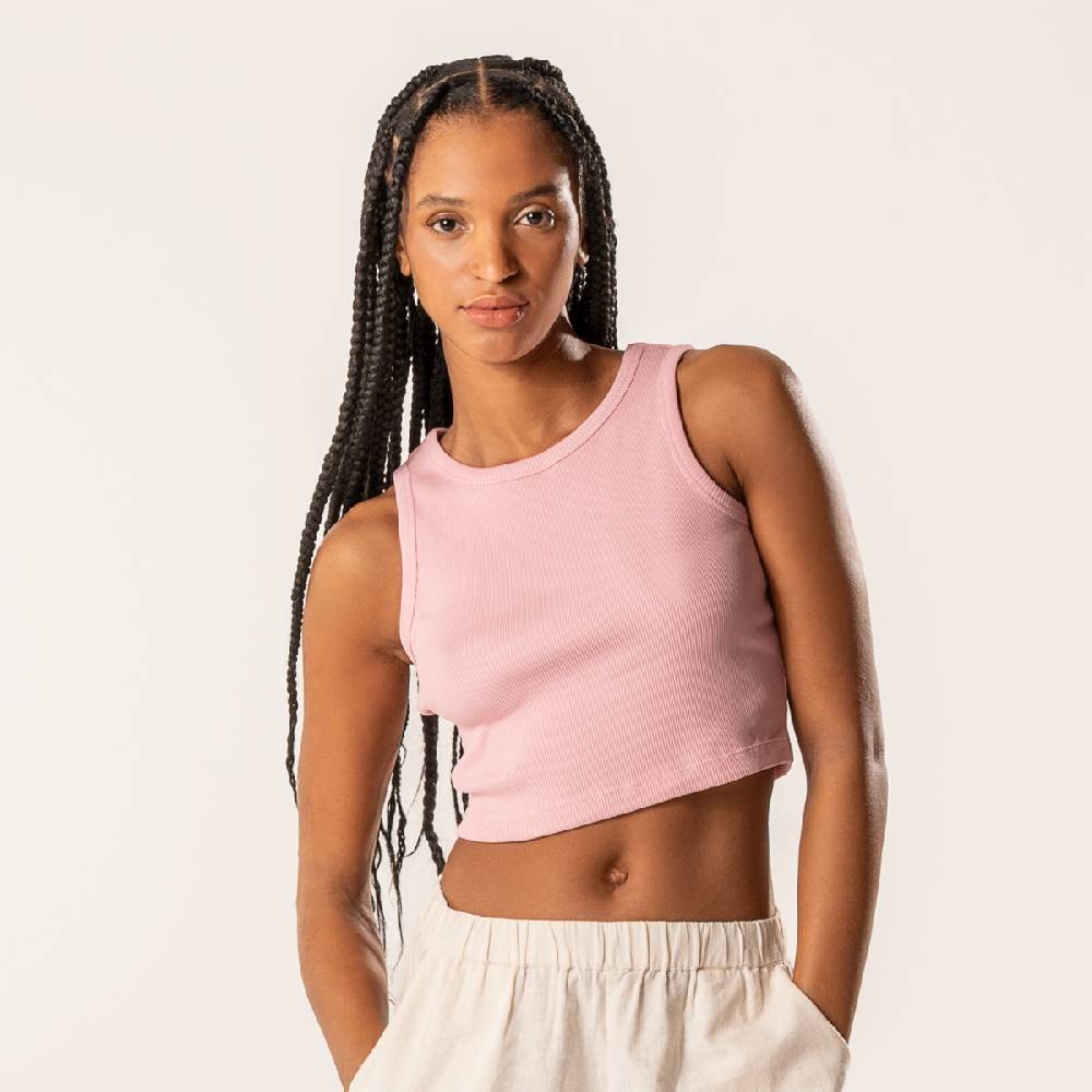 LIVING CRAFTS DEMI - Ripp-Crop-Top - Blush Letzte 2 Tage