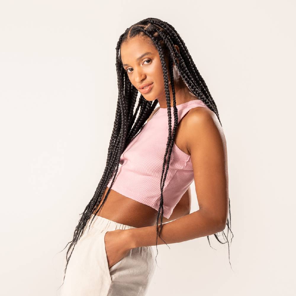 LIVING CRAFTS DEMI - Ripp-Crop-Top - Blush Letzte 2 Tage