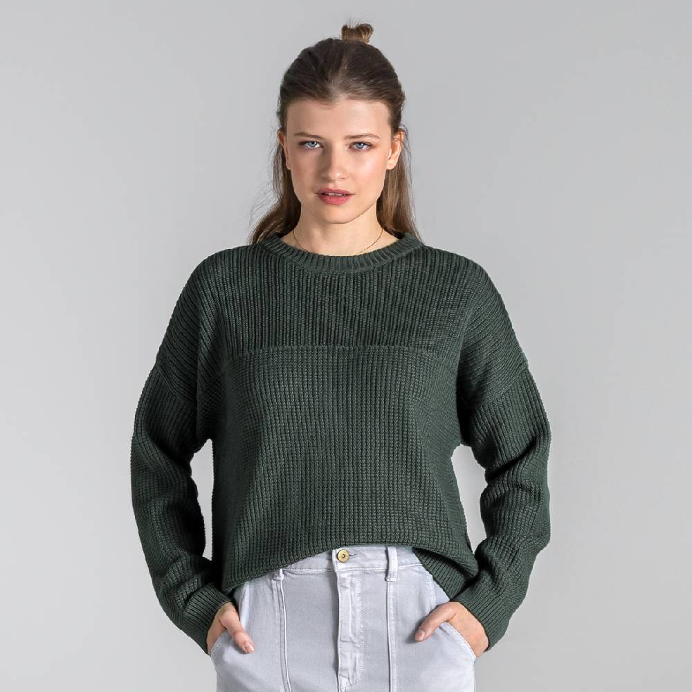 LIVING CRAFTS BEEKE - Pullover - Dark Khaki Sonderangebot der Fabrik