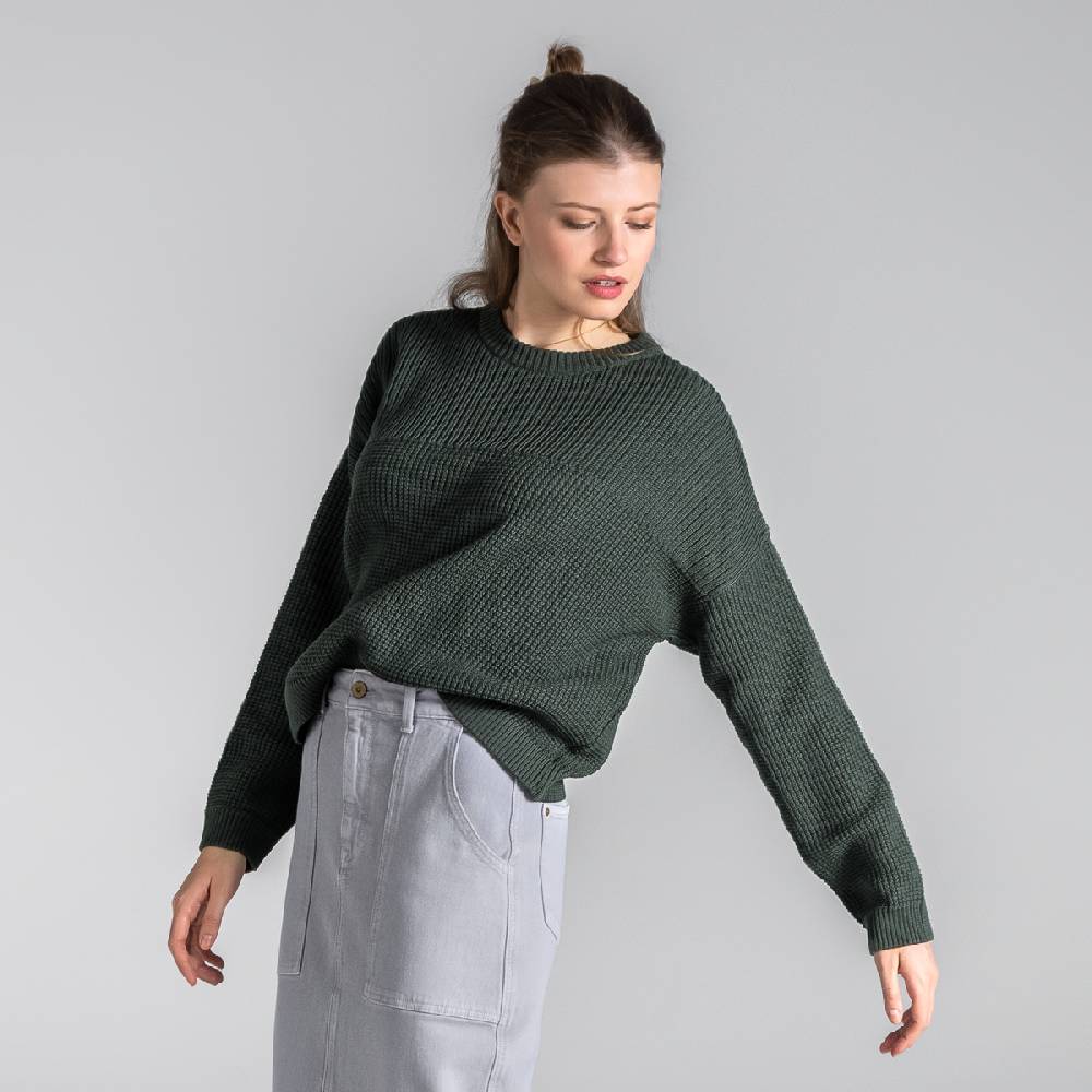 LIVING CRAFTS BEEKE - Pullover - Dark Khaki Sonderangebot der Fabrik