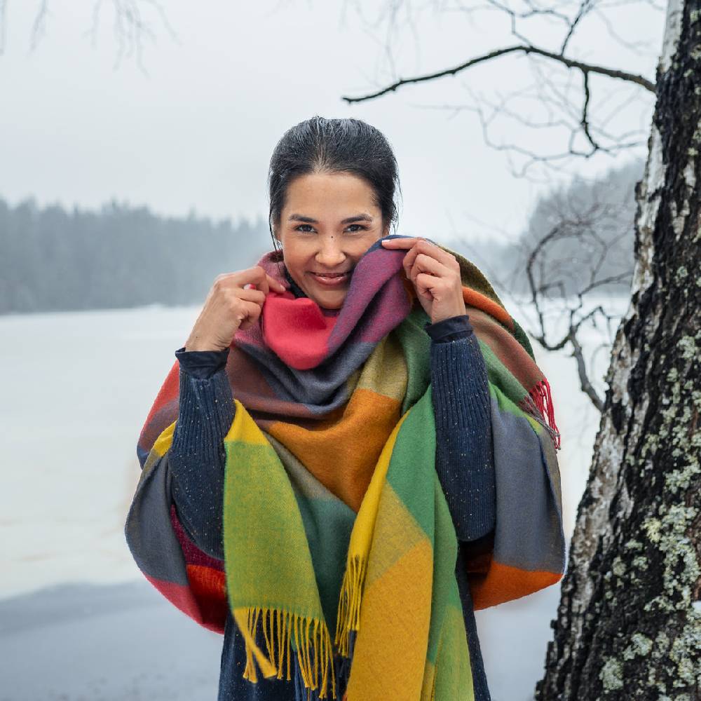 LIVING CRAFTS NORTHERN LIGHTS - Decke - Multicolor Rabatte dieses Monats