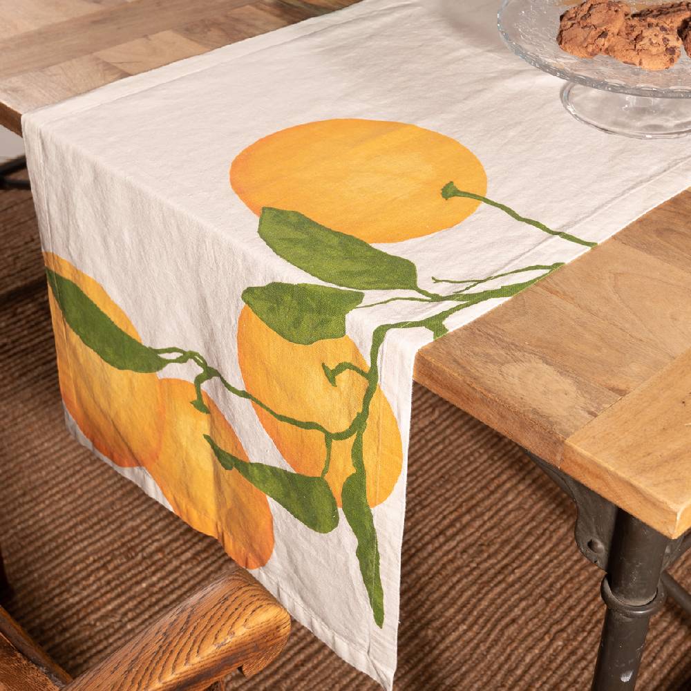 LIVING CRAFTS OREGANO - Tischläufer - Orange Fabrik Onlineshop