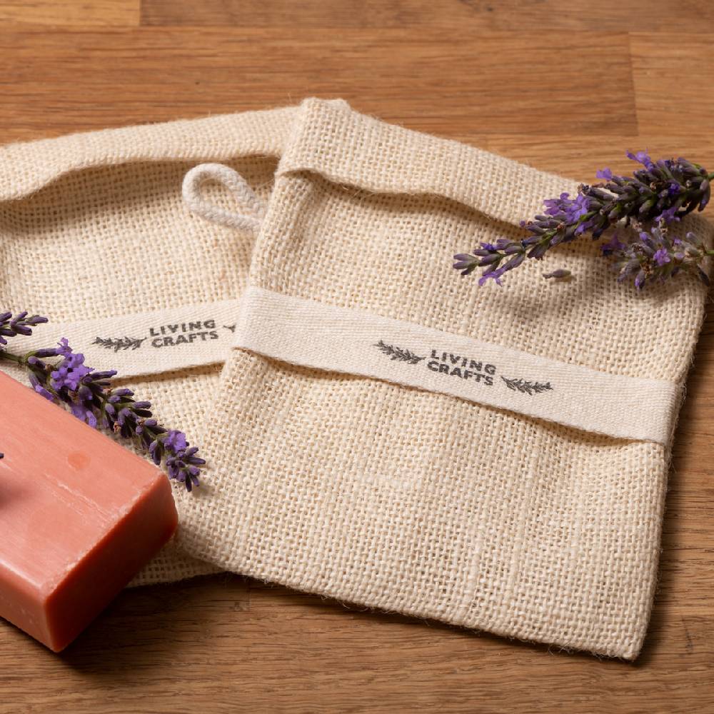 LIVING CRAFTS MATERA - Seifensäckchen, 2er Pack - Natural Versandkostenfrei