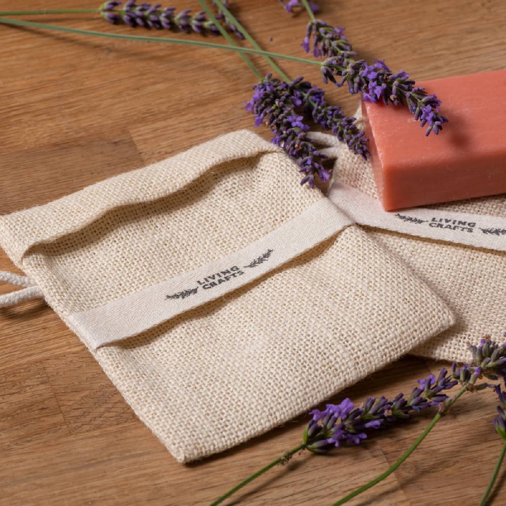 LIVING CRAFTS MATERA - Seifensäckchen, 2er Pack - Natural Versandkostenfrei