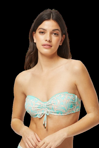 BIKINIS Pompom Padded Bandeau Bikini Letzte 3 Tage