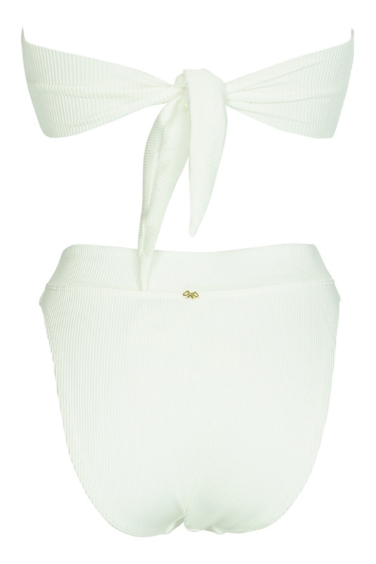 NEUHEITEN White Pearl Padded Bandeau Bikini im Angebot