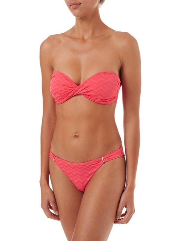 NEUHEITEN Martinique Padded Bandeau Bikini coral wave Günstig kaufen