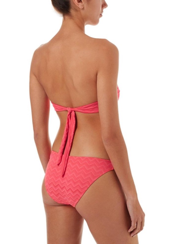 NEUHEITEN Martinique Padded Bandeau Bikini coral wave Günstig kaufen