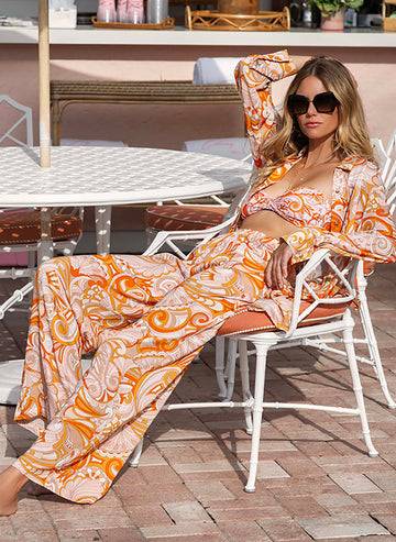 RESORTWEAR Olivia Hose Mirage Orange Kostenlose Rückgabe