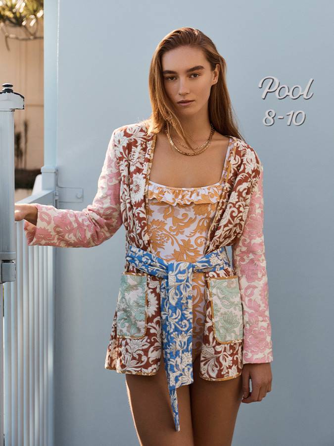 RESORTWEAR Folk Spliced Jacke Super Rabatt
