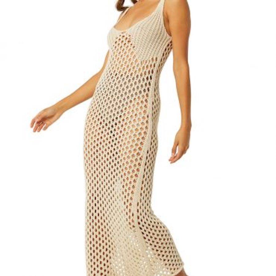 NEUHEITEN Ursula Kleid Natural im Angebot