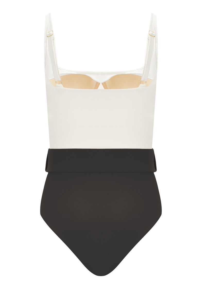 NEUHEITEN Cassandra Badeanzug Black/Creme Bis zu 65% Rabatt