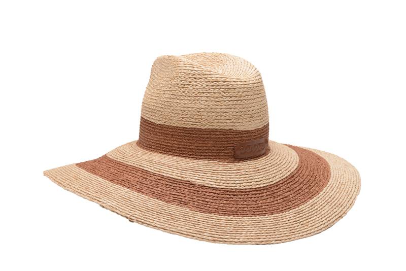 ACCESSOIRES Scirocco Hut Natur/Braun Nur noch ein Tag übrig