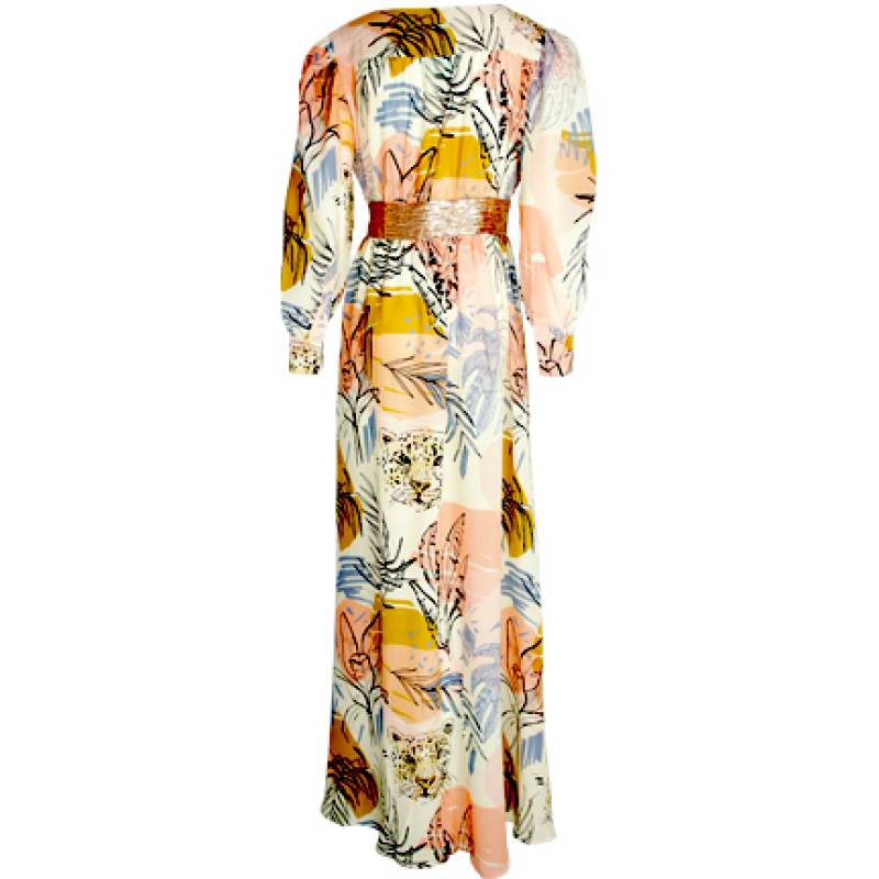 NEUHEITEN Maxikleid Abstract Jungel 50% Rabatt für begrenzte Zeit