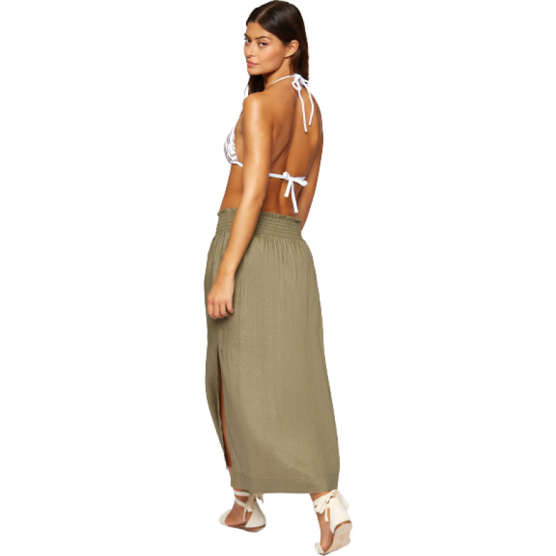 NEUHEITEN Gesmokter Rock Olive Fabrik Onlineshop