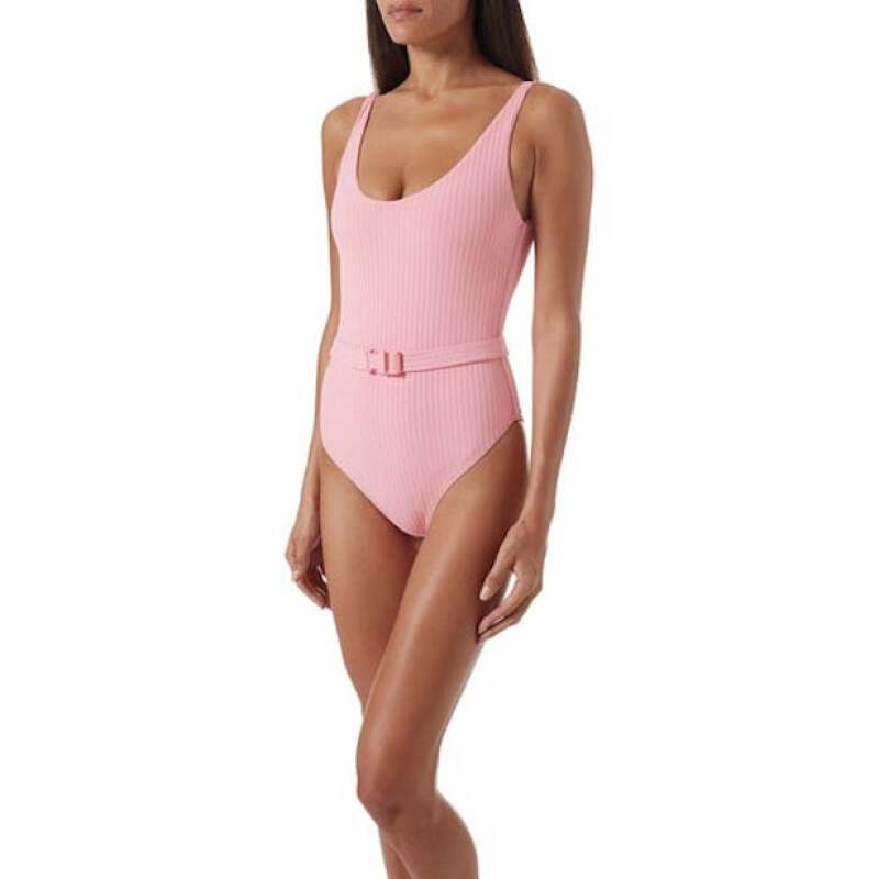 NEUHEITEN St Tropez Badeanzug Blush Ribbed Begrenztes Angebot